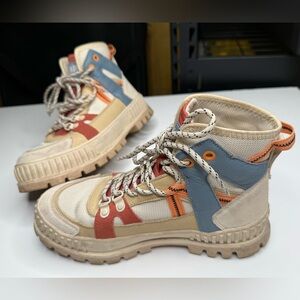 Palladium Pallashock Outcity sneakers in Almond Milk gorpcore utility lug sole